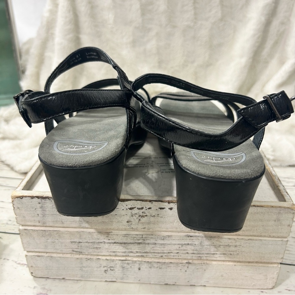 Dansko Surraya black comfort sling ankle strap sandals - Picture 6 of 7